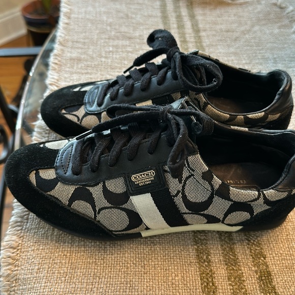 Coach Shoes - Coach Women's Black and White Sneakers